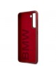 BMW Samsung S21 Silicone Signature Logo Case / Cover Red