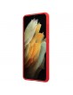 GUESS Samsung S21 + Plus Silicone Case Red Script