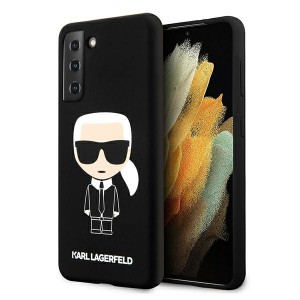 Karl Lagerfeld Samsung s21+ Plus Hülle Silikon Iconic schwarz