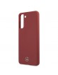 Mercedes Samsung S21 + Plus Silicone Line Cover / Case red