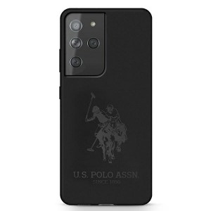 US Polo Samsung S21 Ultra Silicone On Tone Case black