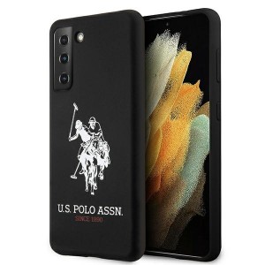 US Polo Samsung S21+ Plus Silikon Logo Hülle schwarz
