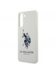 US Polo Samsung S21 + Plus silicone logo cover white