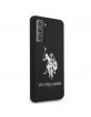US Polo Samsung S21 silicone logo case black USHCS21SSLHRBK