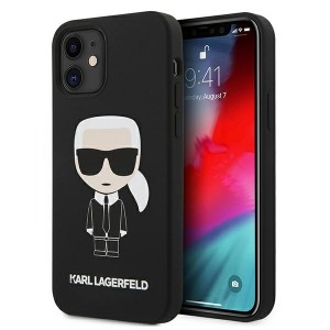 Karl Lagerfeld iPhone 12 mini Hülle / Case / Cover Silicone Iconic Schwarz