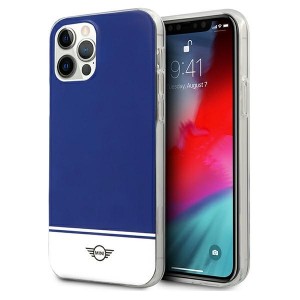 Mini iPhone 12 / 12 Pro Case / Cover Stripe Blue MIHCP12MPCUBINA