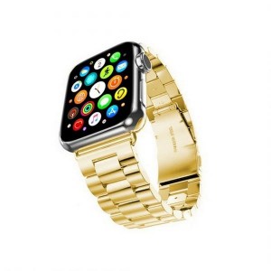 Mercury Armband Apple Watch 4 / 5 / 6 / 7 / SE 40mm Edelstahl gebürstet gold