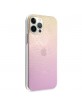 GUESS iPhone 12 / 12 Pro Case Cover 4G Gradient 3D Pink