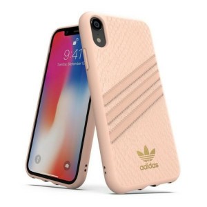 Adidas iPhone XR case / cover OR Moudled SNAKE pink