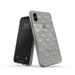 Adidas iPhone XS / X case / cover OR Snap ENTRY gold