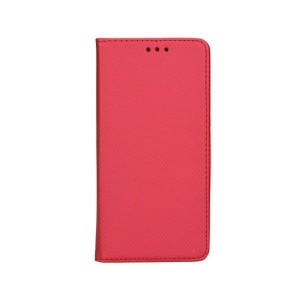 Smart Magnet Samsung A32 Cell Phone Case Red + Business Card Holder