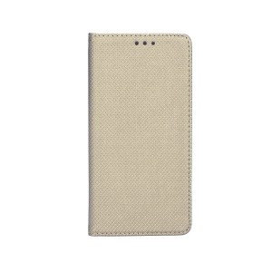 Smart Magnet Samsung A32 Cell Phone Case Gold + Business Card Pocket.
