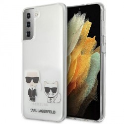 Karl Lagerfeld Samsung S21 + Plus Case Cover Case Karl & Choupette Transparent