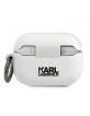 Karl Lagerfeld silicone case RSG AirPods Pro white KLACAPSILRSGWH