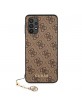 GUESS Samsung A325 A32 LTE Hülle Cover Case 4G Charms Braun