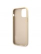 Guess iPhone 12 Pro Max Hülle Gold Saffiano Vintage