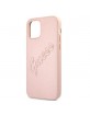 Guess iPhone 12 / 12 Pro Hülle Pink Saffiano Vintage
