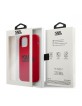 Karl Lagerfeld iPhone 12/12 Pro silicone case Stack Logo red