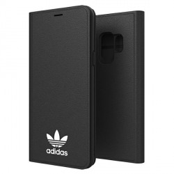 Adidas Samsung S9 Tasche Booklet Case Cover Basics schwarz