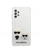Karl Lagerfeld Samsung A72 Case Karl & Choupette Transparent