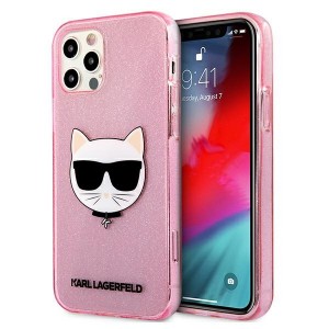 Karl Lagerfeld iPhone 12 Pro Max case cover rose Choupette Fluo
