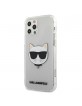 Karl Lagerfeld iPhone 12 Pro Max Case Cover Hülle silber Choupette Fluo