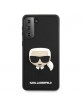 Karl Lagerfeld Samsung S21+ Plus Case Cover Hülle Silikon Head schwarz