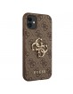 Guess iPhone 11 4G Big Metal Logo Case Cover Brown