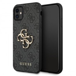 Guess iPhone 11 4G Big Metal Logo Case Cover Gray