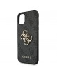 Guess iPhone 11 4G Big Metal Logo Case Cover Gray