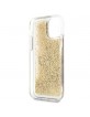 Guess iPhone 11 case cover gold 4G Big Logo liquid glitter