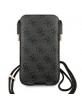 Guess iPhone 12 Pro Max phone case Saffiano gray shoulder strap