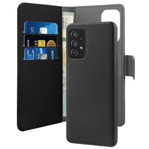 Puro Samsung A72 A726 Wallet Book mobile phone case + case 2in1 black