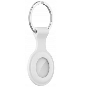 Schlüsselanhänger Apple AirTag Silikon Weiß