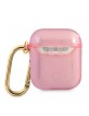 Guess AirPods 1 / 2 Case Cover Hülle Kollektion Glitzer Pink