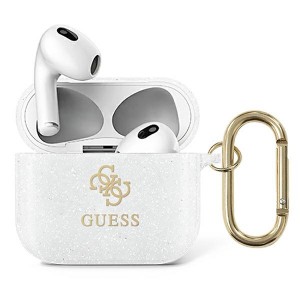 Guess AirPods 3 Case Cover Cover Glitter Transparent
