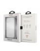 Guess iPhone 12 Pro Max Case Cover Hülle Transparent Silber Kette Gürtel