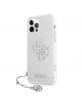 Guess iPhone 12 Pro Max Case Cover Hülle Transparent 4G Silber Charms