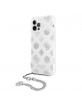 Guess iPhone 12 Pro Max Case Cover Peony Chain White Silver