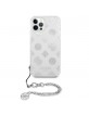 Guess iPhone 12 Pro Max Case Cover Peony Chain White Silver