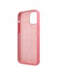 Guess iPhone 12 Pro Max Case Cover Silicone Peony Fuchsia