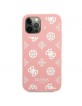 Guess iPhone 12 Pro Max Case Cover Silicone Peony Pink