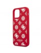 Guess iPhone 12 Pro Max Case Cover Silicone Peony Red