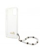 Guess iPhone 12 / 12 Pro Case Cover White Pearl Transparent
