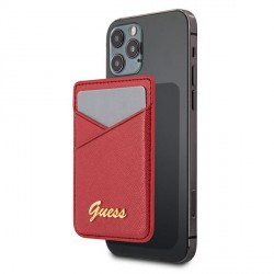 Guess MagSafe Card Slot Case Saffiano Red