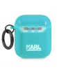 Karl Lagerfeld AirPods 1 / 2 Case Cover Hülle Choupette blau