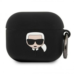Karl Lagerfeld AirPods 3 Silicone Case Cover Ikonik Black