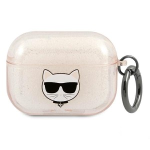 Karl Lagerfeld AirPods Pro Case Cover Hülle Choupette gold Glitter