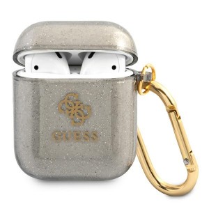 Guess AirPods 1 / 2 Case Cover Collection Glitter Black