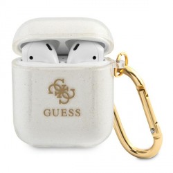 Guess AirPods 1 / 2 Cover Case Collection Glitter Transparent